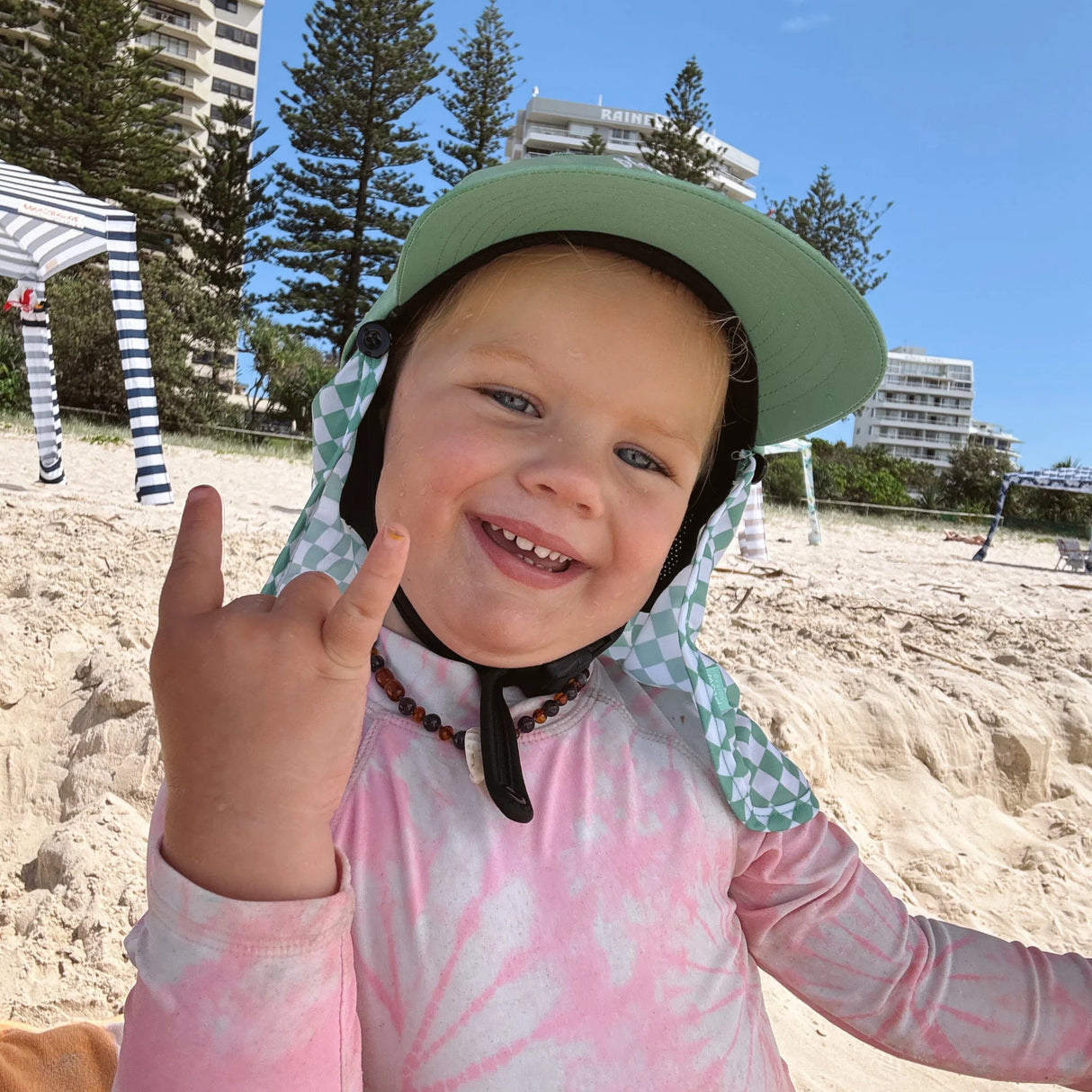 Plow Surf Co Mint Check Surf Cap