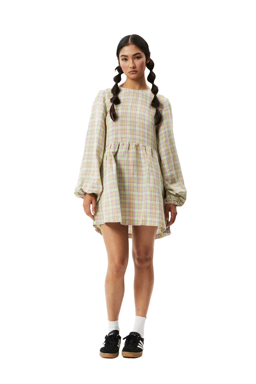 Afends Womens Kali Long Sleeve Mini Dress