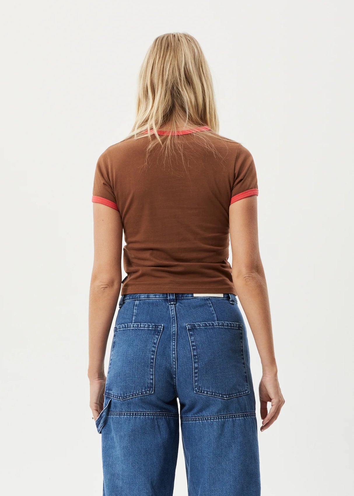 Afends Womens Technology Ringer Baby Tee