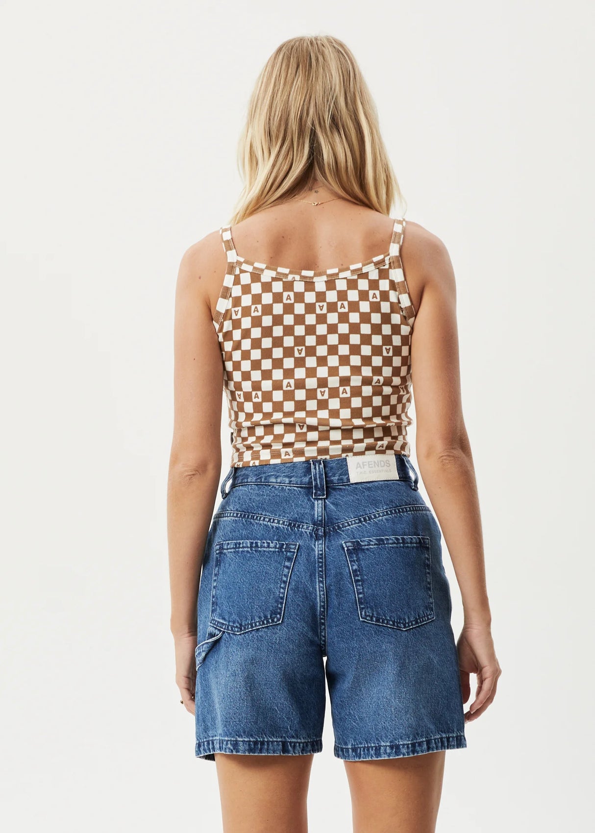 Afends Womens Maia Recycled Rib Singlet