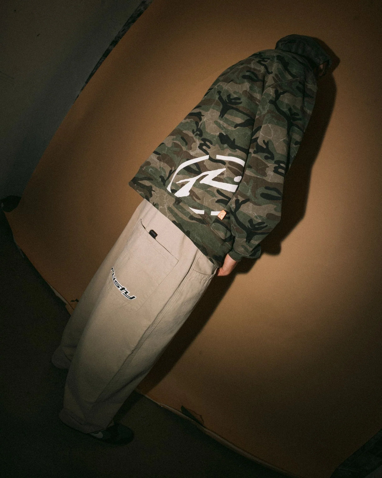 Rusty Mens Flip Daddy Baggy Elastic Pant