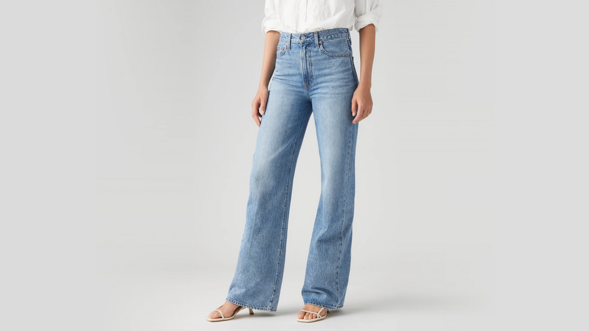 Levi's Womens Ribcage Wide Leg Jeans