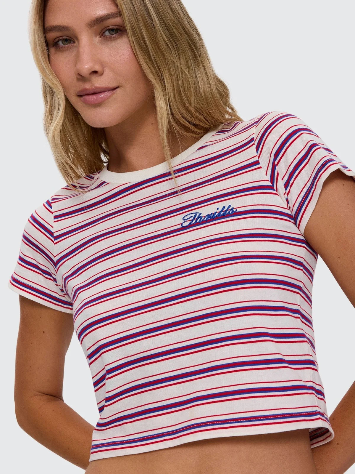 Thrills Multi Stripe Mini Tee