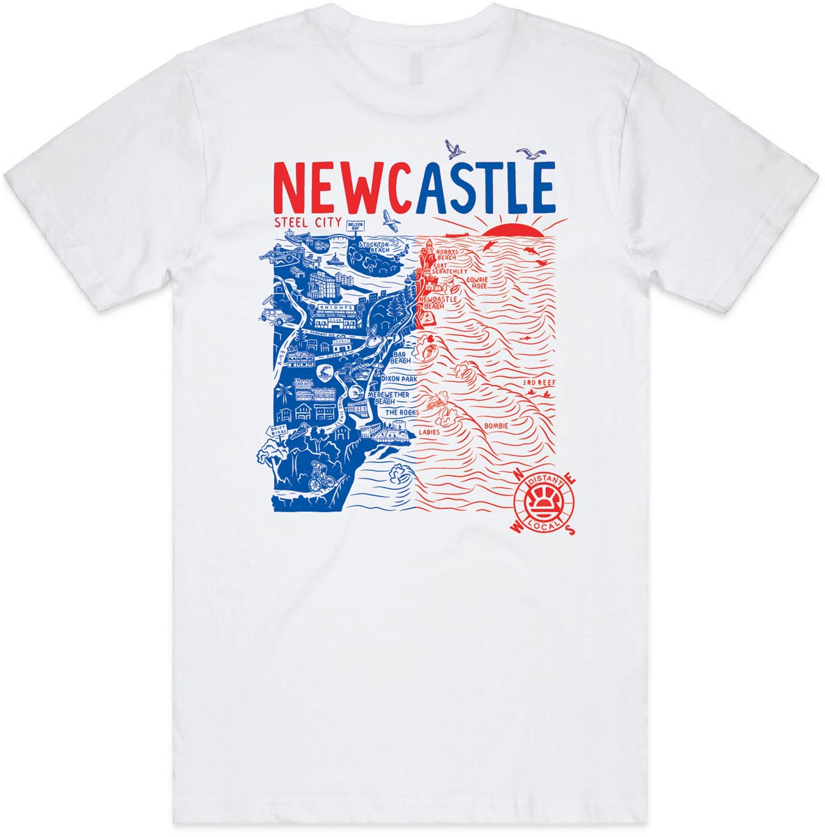 DISTANT LOCAL X NEWCASTLE - BETTER THAN LEGO TEE - ADULT