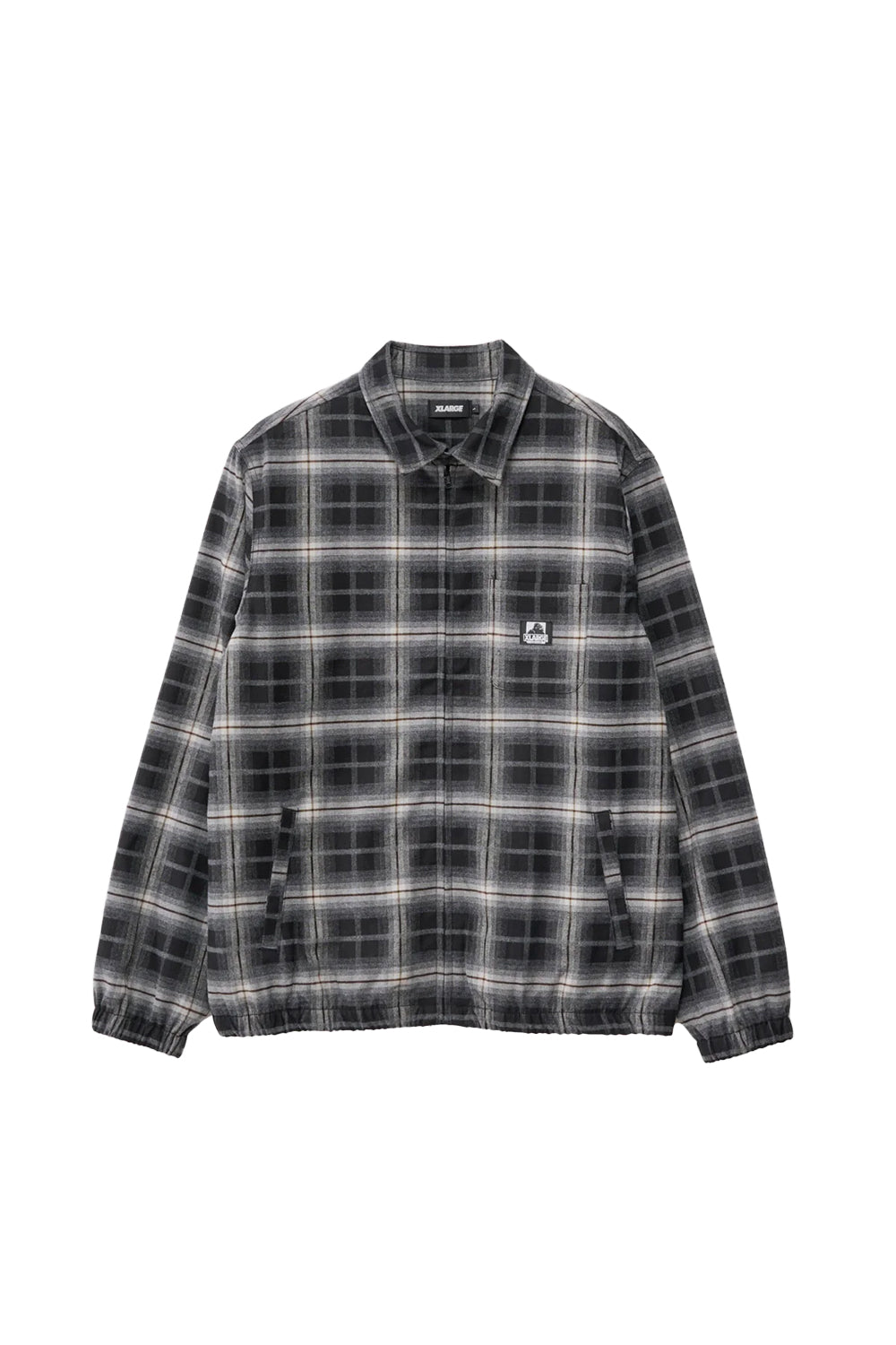 X Large Blended Check Zip Jacket