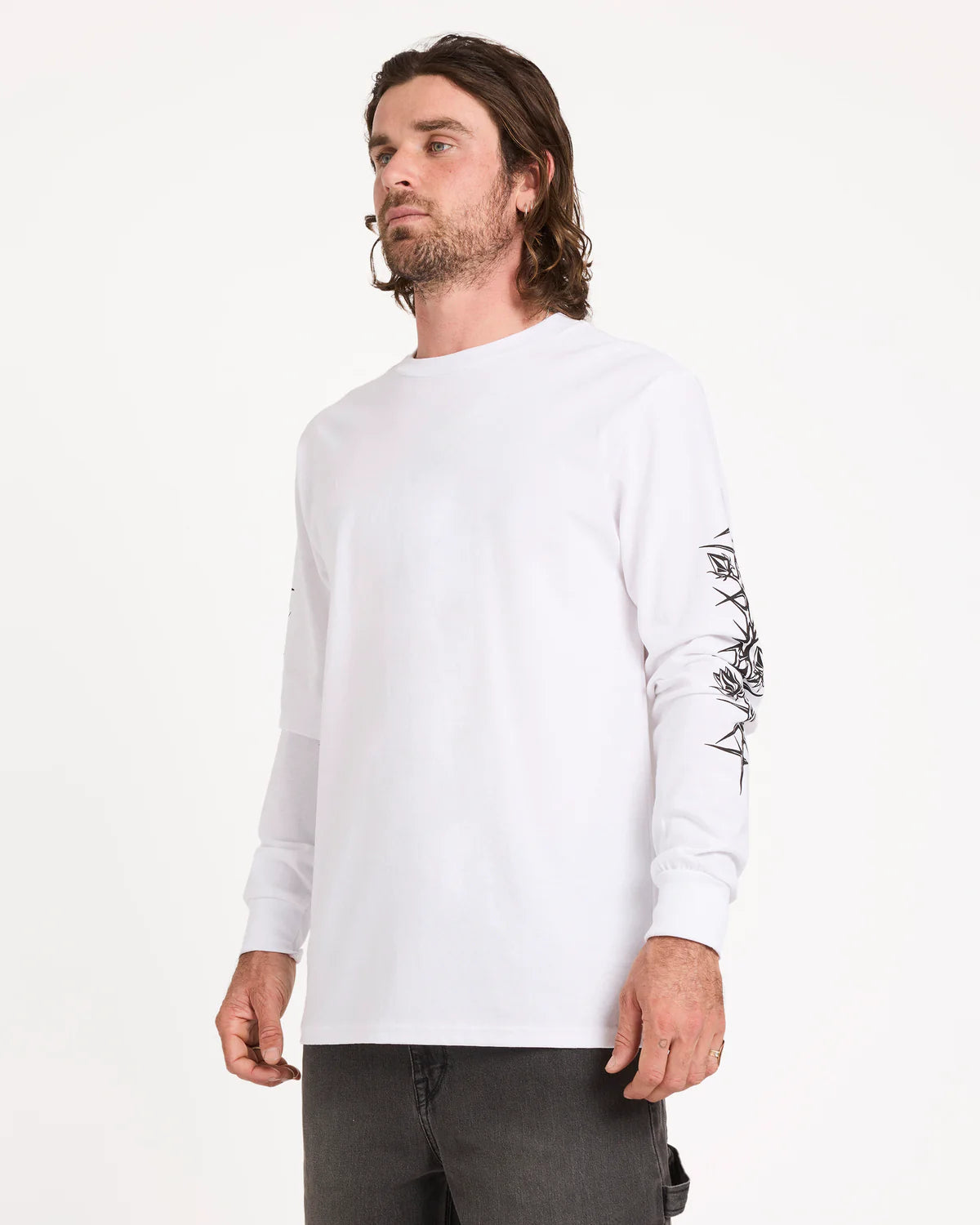 Volcom Mens Die By The Stone Long Sleeve Tee