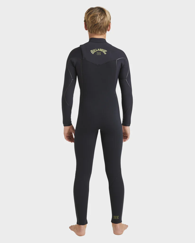 Billabong Boys (6-16) 3/2mm Furnace Natural Chest Zip Steamer Wetsuit