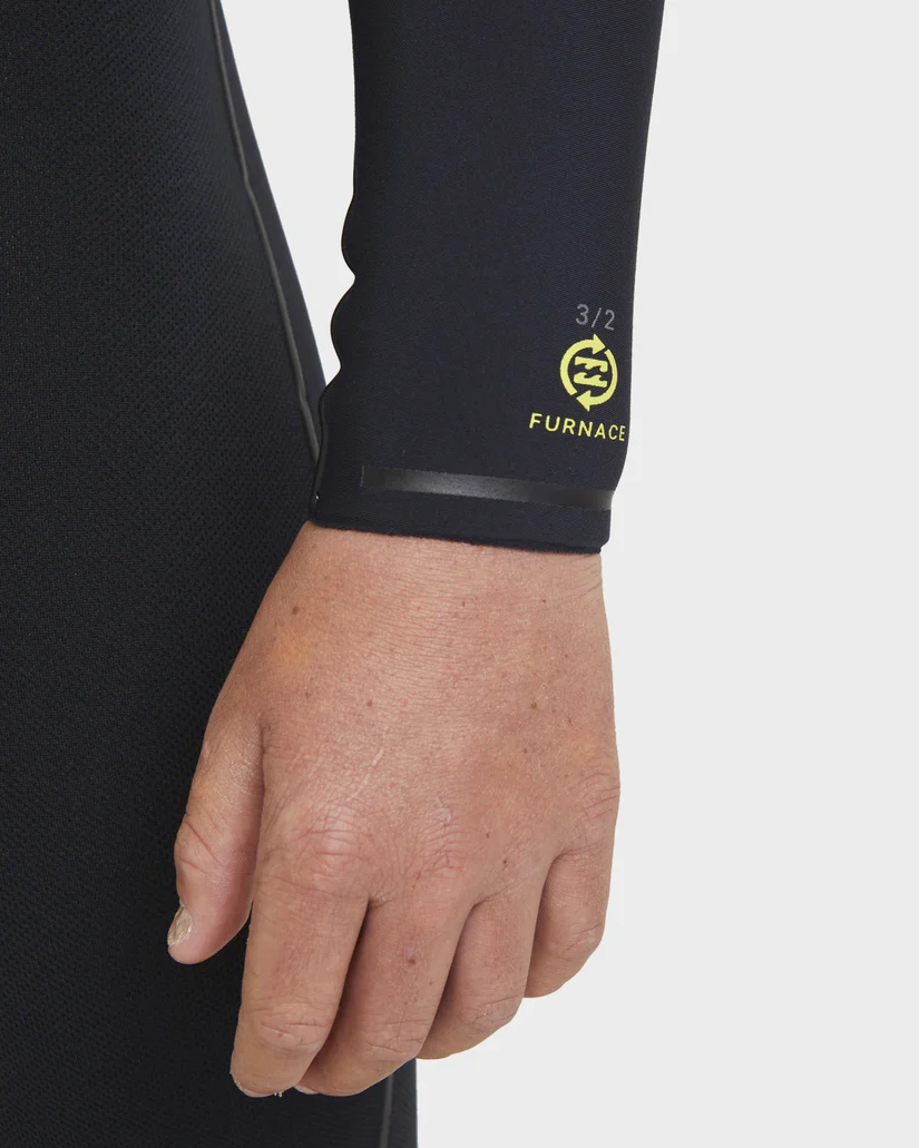 Billabong Boys (6-16) 3/2mm Furnace Natural Chest Zip Steamer Wetsuit