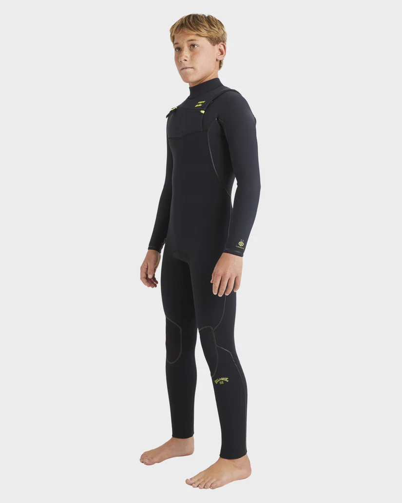 Billabong Boys (6-16) 3/2mm Furnace Natural Chest Zip Steamer Wetsuit