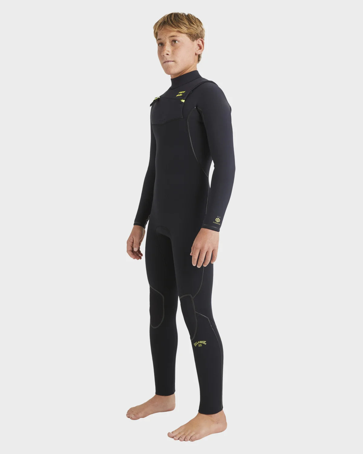 Billabong Boys 8-16 4/3mm Furnace Natural Chest Zip Steamer