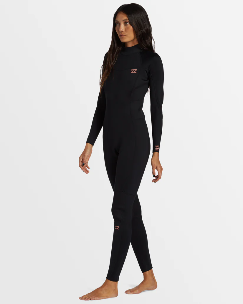 Billabong Womens 3/2mm Foil Back Zip Steamer Wetsuit