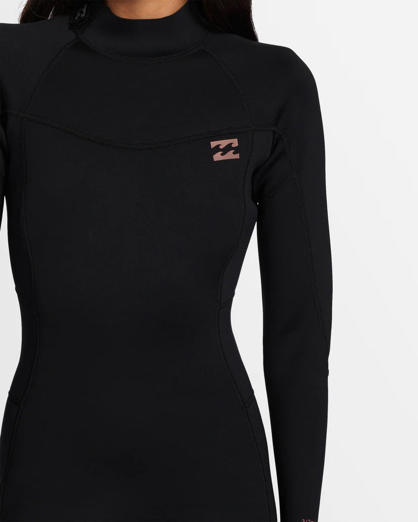 Billabong Womens 3/2mm Foil Back Zip GBS Steamer Wetsuit