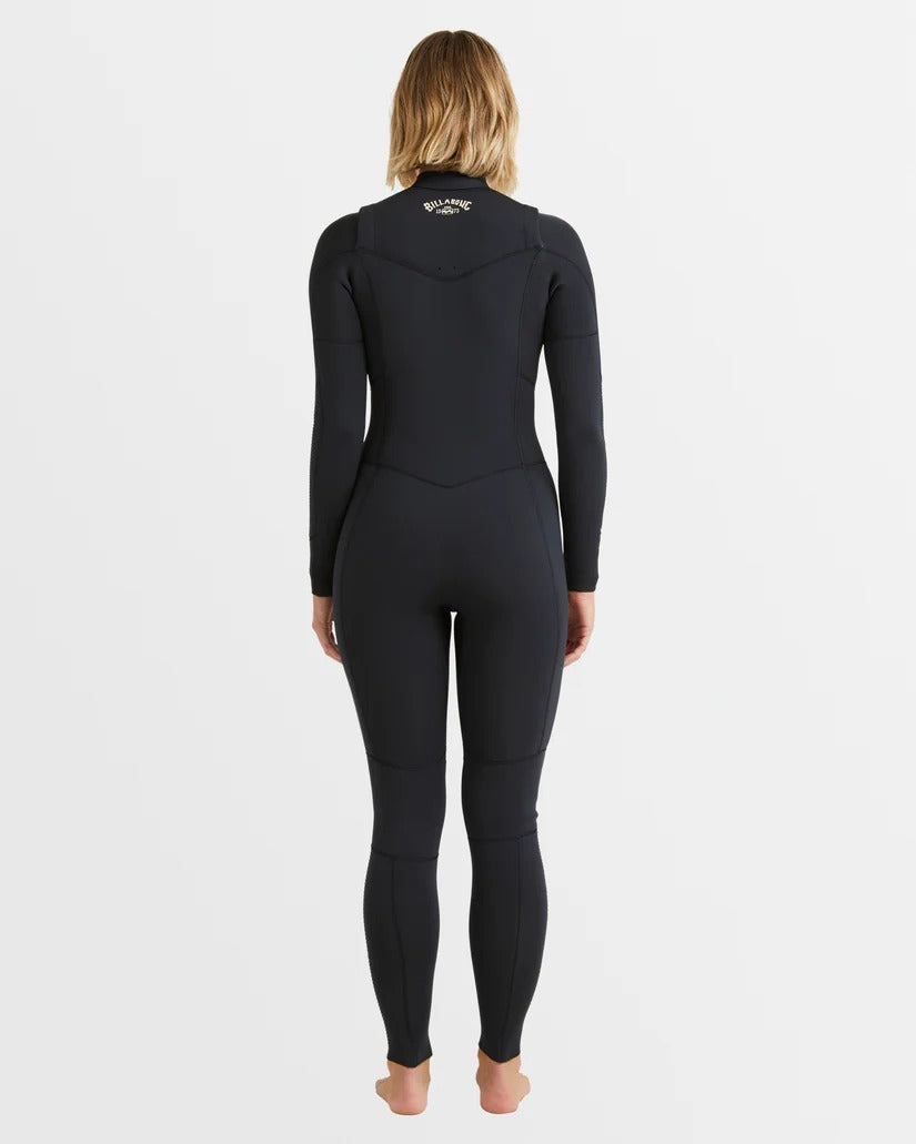 Billabong Womens 3/2mm Salty Dayz Natural Chest Zip Steamer Wetsuit