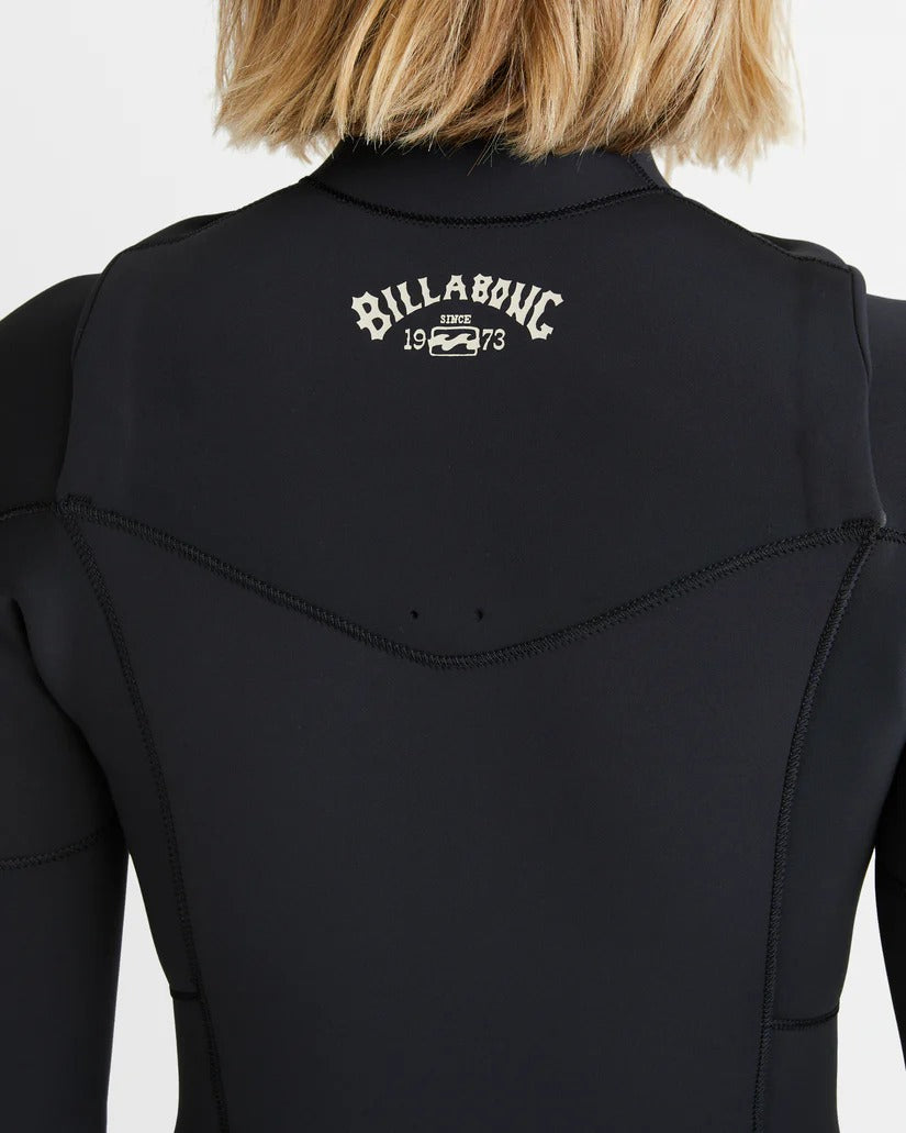 Billabong Womens 3/2mm Salty Dayz Natural Chest Zip Steamer Wetsuit