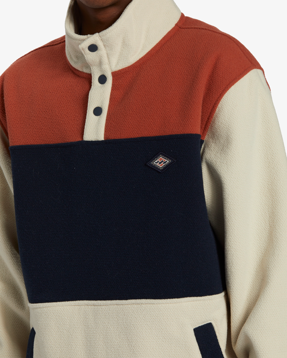 Billabong A/Div Boundary Mock Snap Sweatshirt