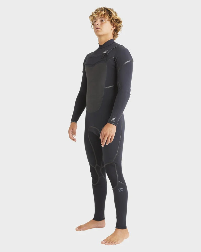 Billabong Mens 3/2mm Absolute Natural PLUS + Chest Zip Steamer Wetsuit