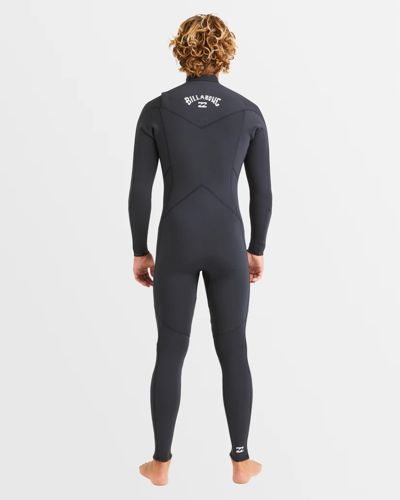Billabong Mens 4/3mm Absolute Natural Chest Zip Steamer Wetsuit