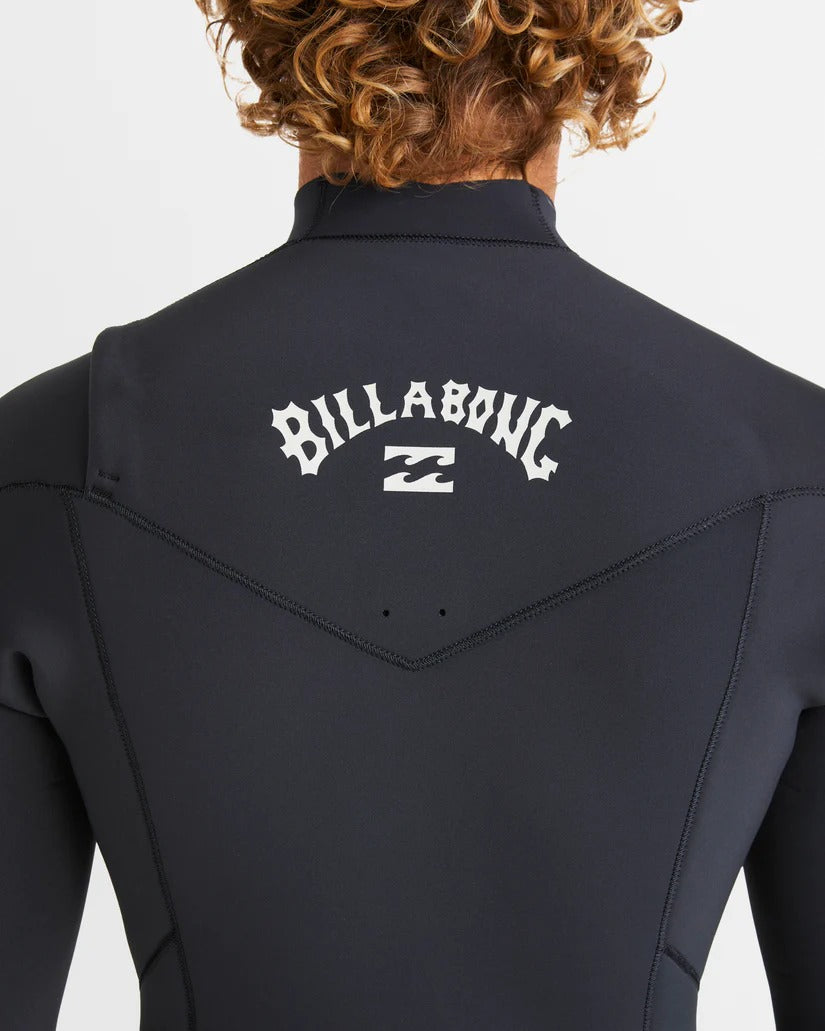 Billabong Mens 4/3mm Absolute Natural Chest Zip Steamer Wetsuit