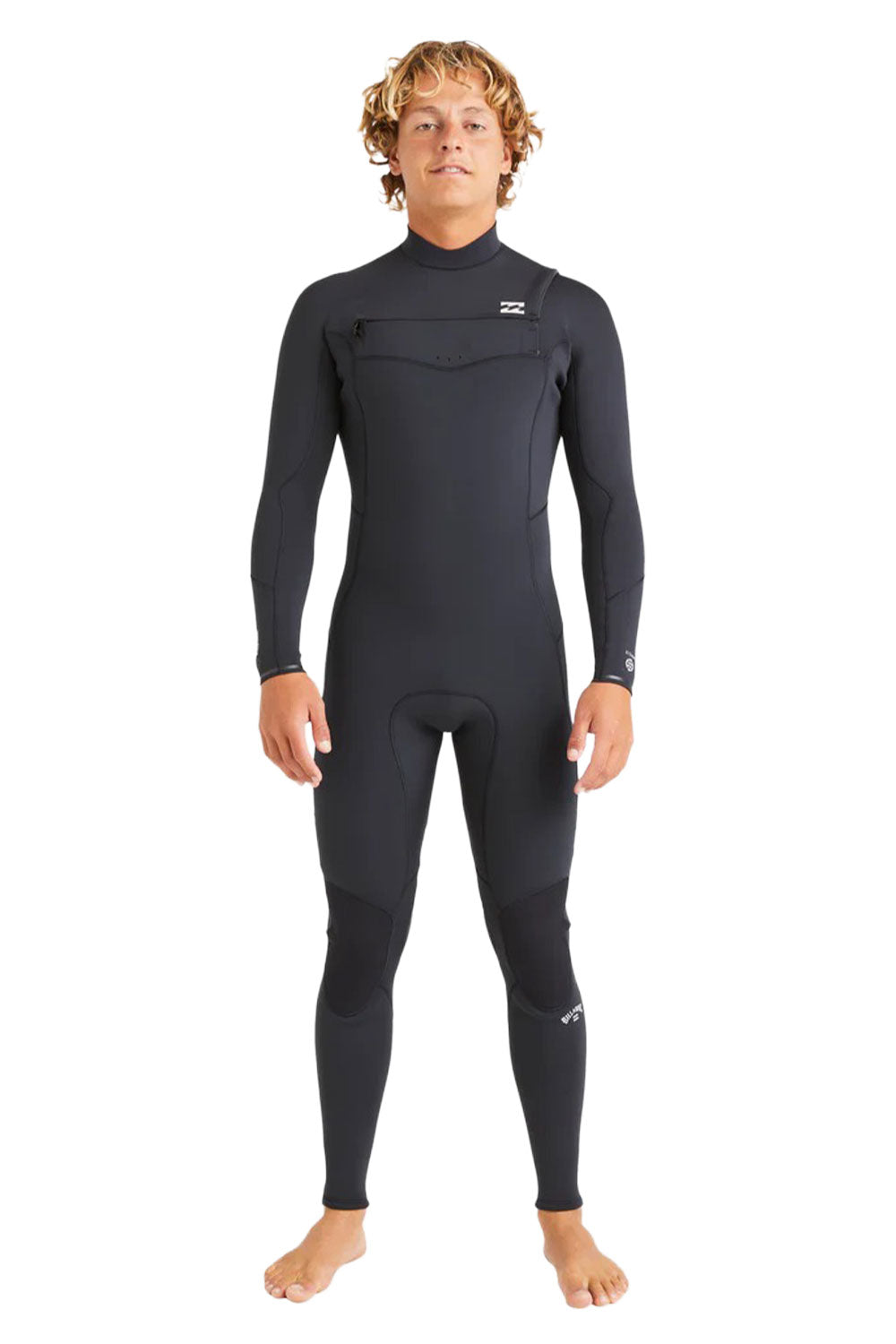Billabong Mens 4/3mm Absolute Natural Chest Zip Steamer Wetsuit