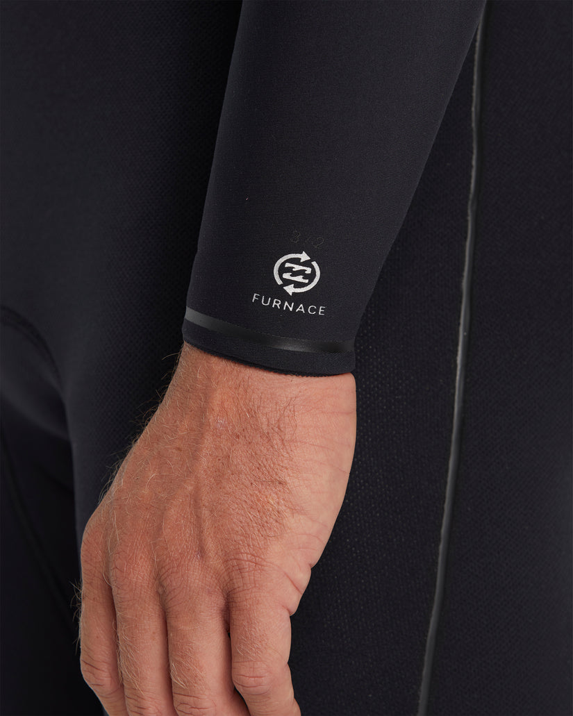 Billabong Mens 3/2mm Furnace Natural Chest Zip Steamer Wetsuit