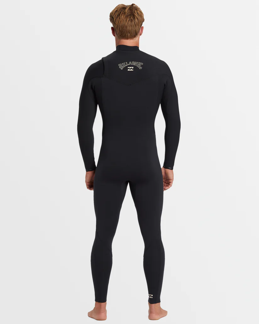 Billabong Mens 3/2mm Revolution Natural Chest Zip Steamer Wetsuit