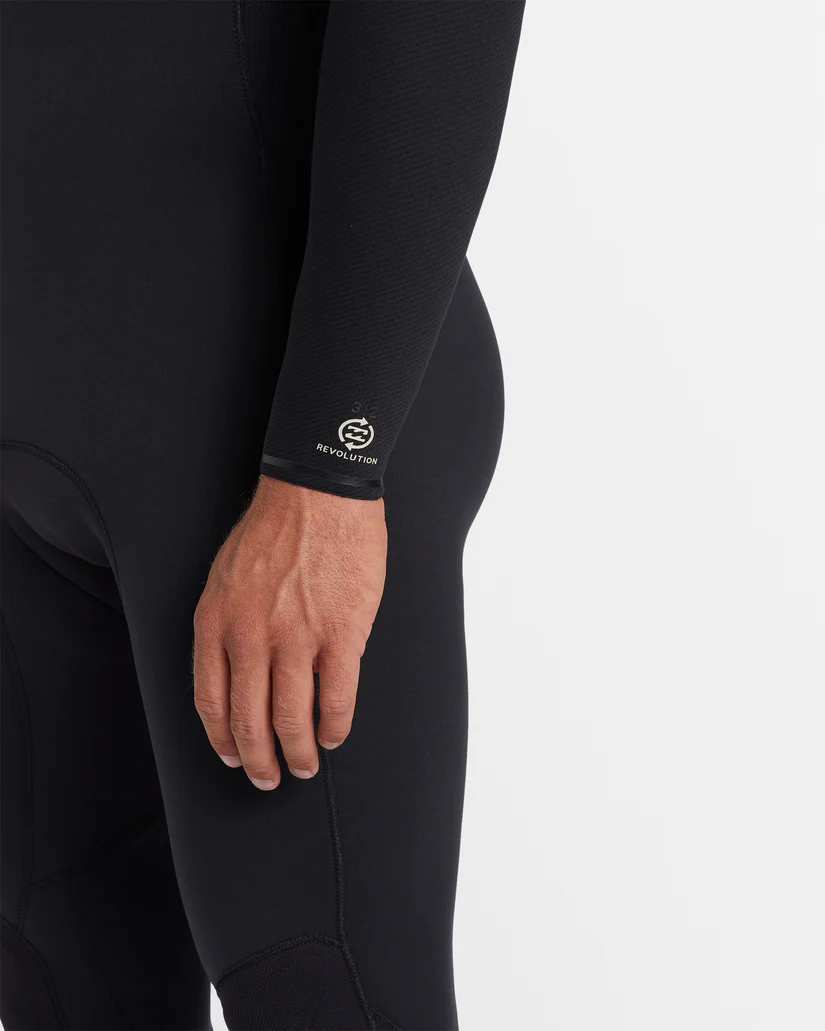 Billabong Mens 3/2mm Revolution Natural Chest Zip Steamer Wetsuit