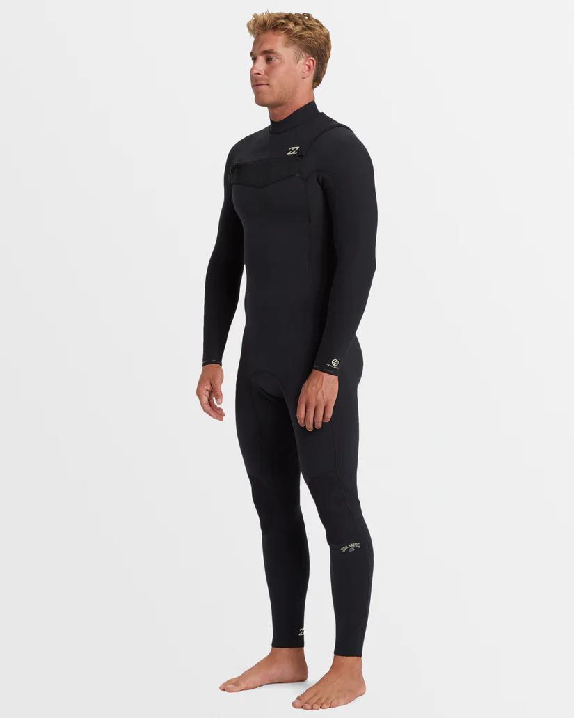 Billabong Mens 3/2mm Revolution Natural Chest Zip Steamer Wetsuit