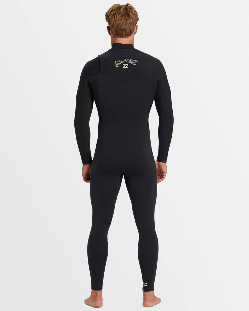 Billabong Mens 4/3mm Revolution Natural Chest Zip Steamer Wetsuit