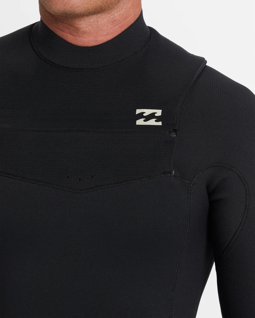 Billabong Mens 4/3mm Revolution Natural Chest Zip Steamer Wetsuit