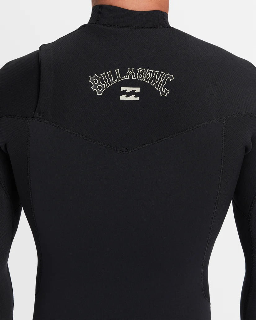 Billabong Mens 4/3mm Revolution Natural Chest Zip Steamer Wetsuit
