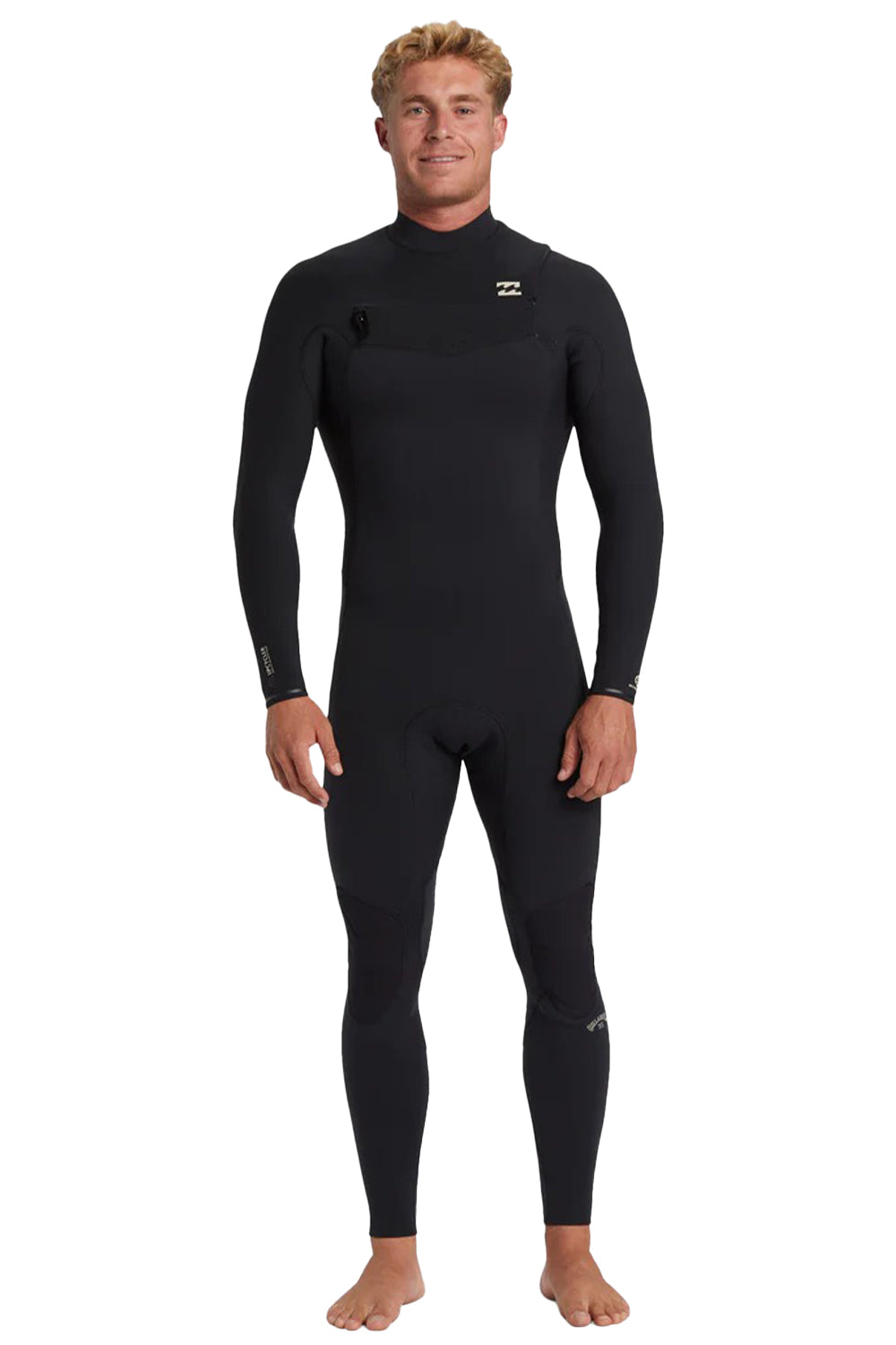 Billabong Mens 4/3mm Revolution Natural Chest Zip Steamer Wetsuit