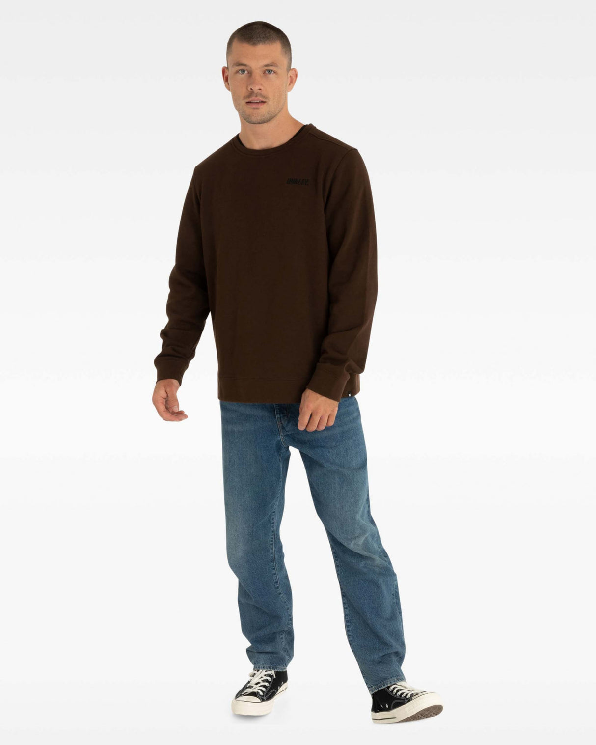 Hurley Mens Fastlane Fleece Crew