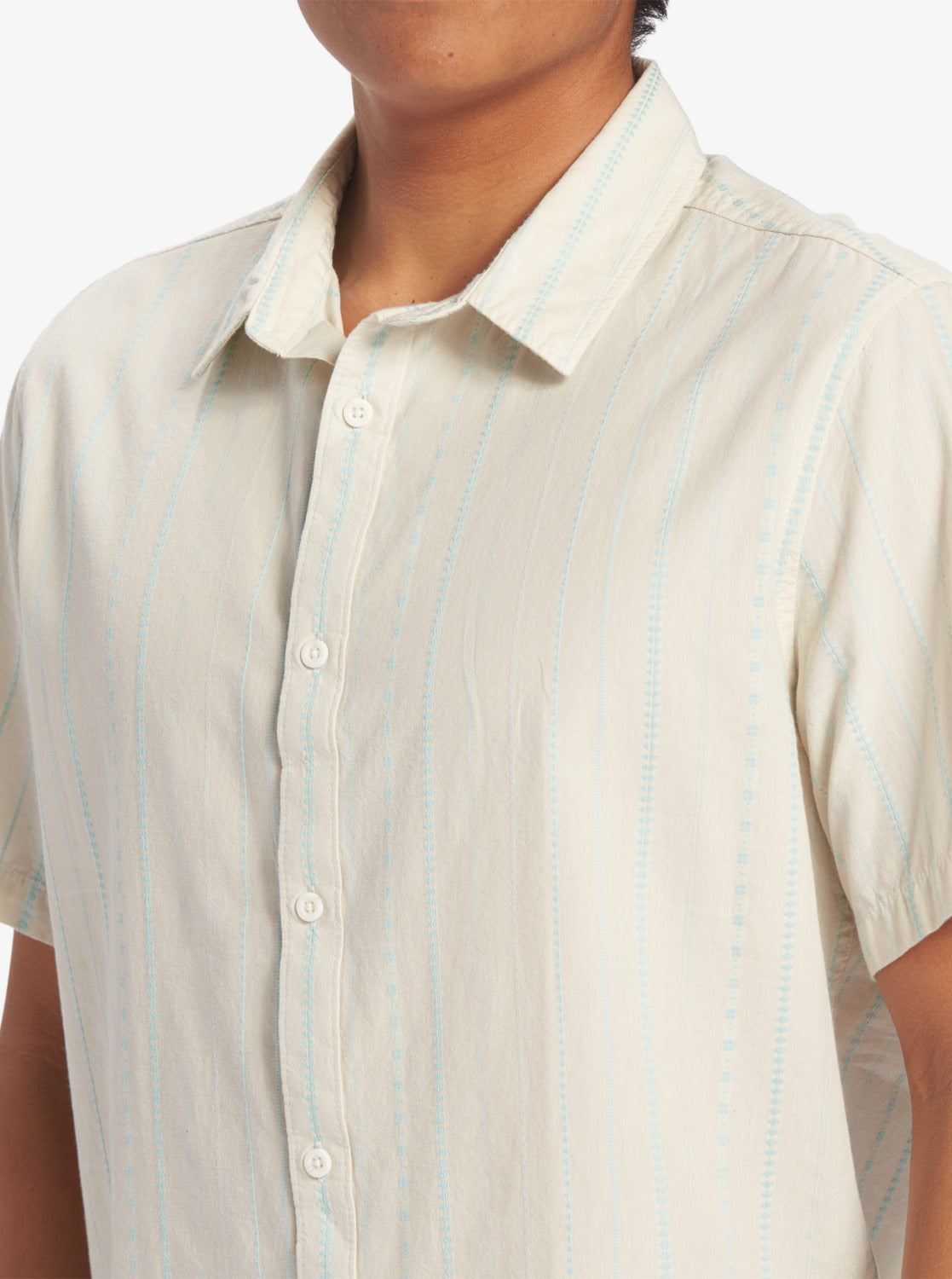 Quiksilver Mens Pacific Stripe Short Sleeve Shirt