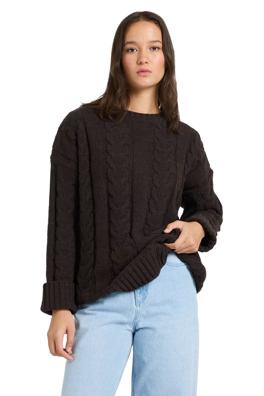 Volcom Womens Cable Cover Crew Neck