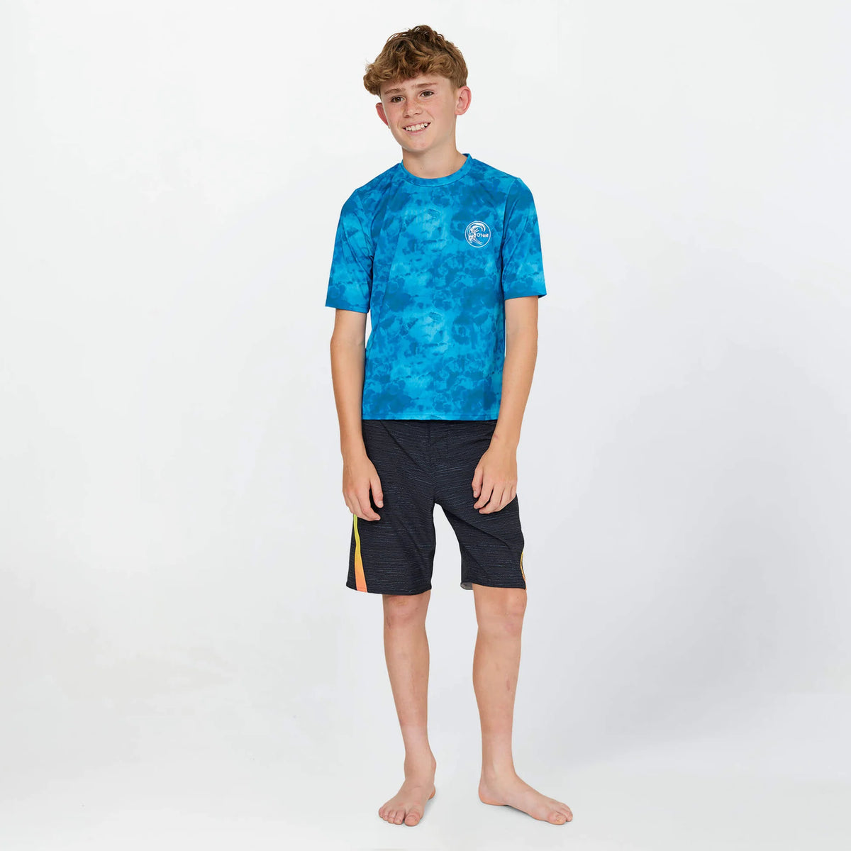 O'Neill Boy's Dopedye UV Short Sleeve Rash Shirt