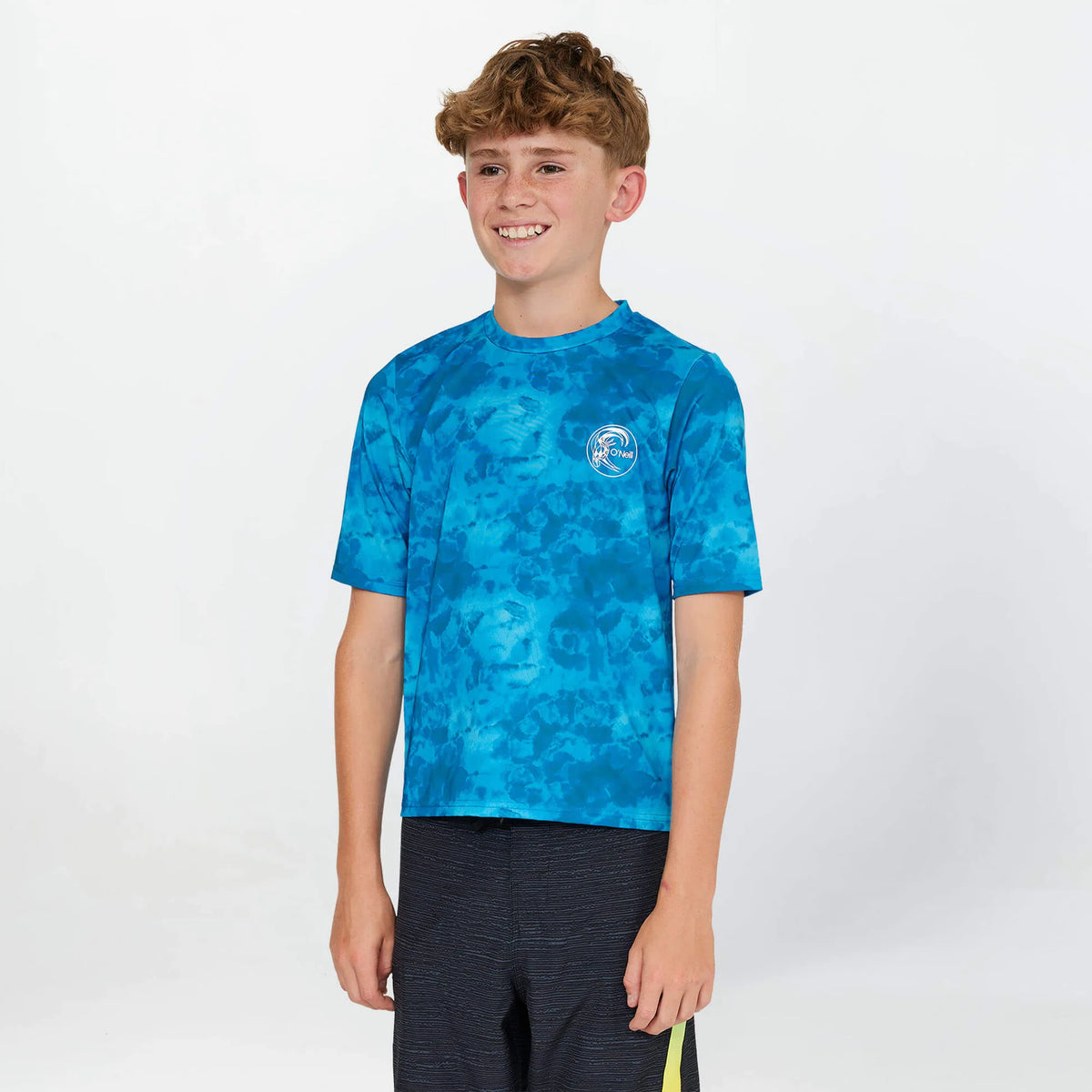 O'Neill Boy's Dopedye UV Short Sleeve Rash Shirt