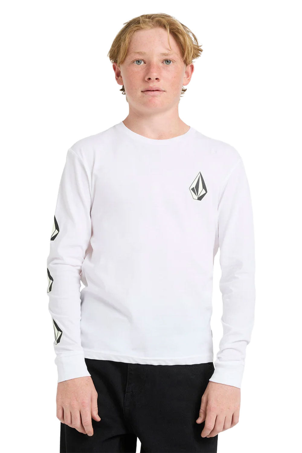 Volcom Boys (8-16) Iconic Stone Long Sleeve T-Shirt