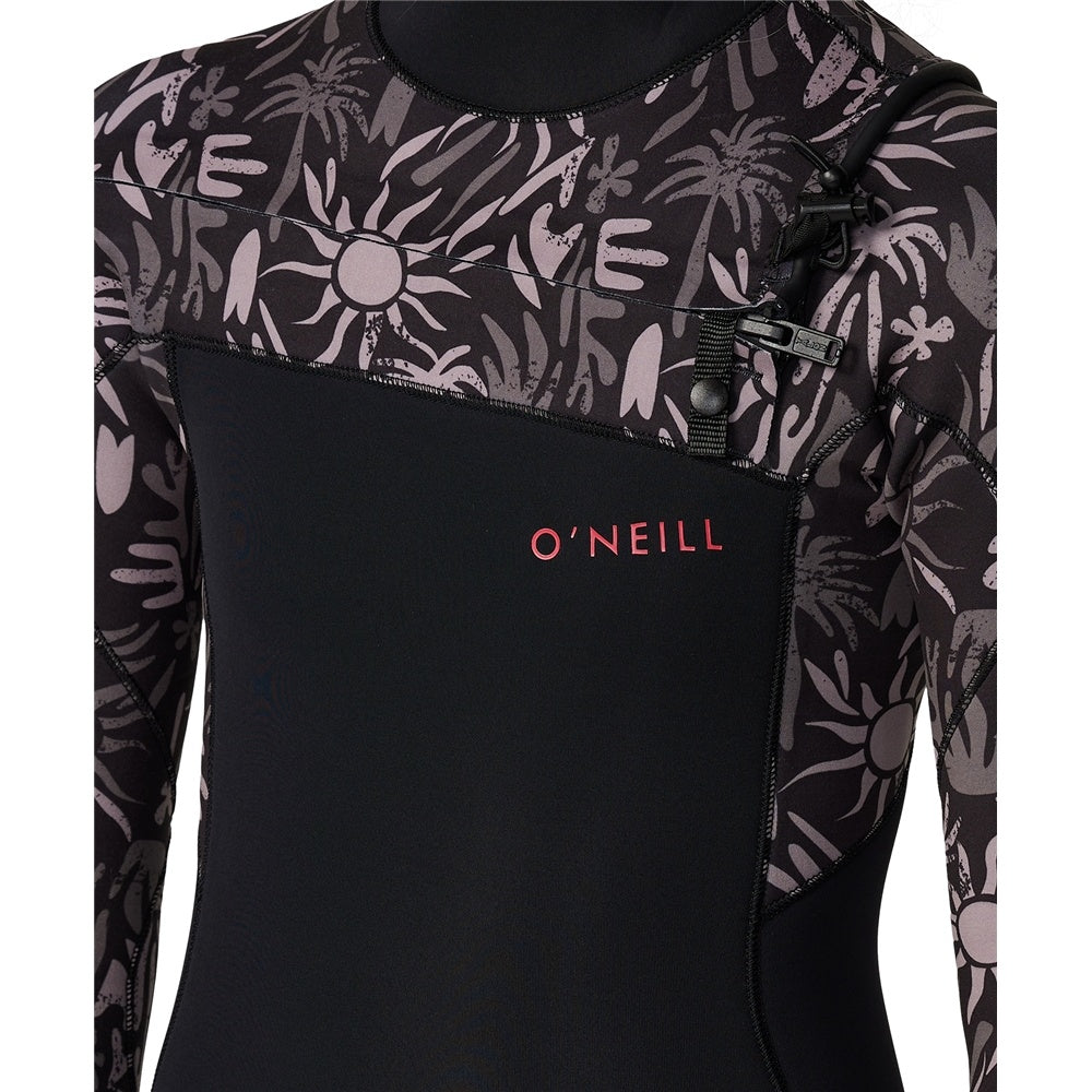 O'Neill Girls Bahia Chest Zip Full 3/2mm Steamer