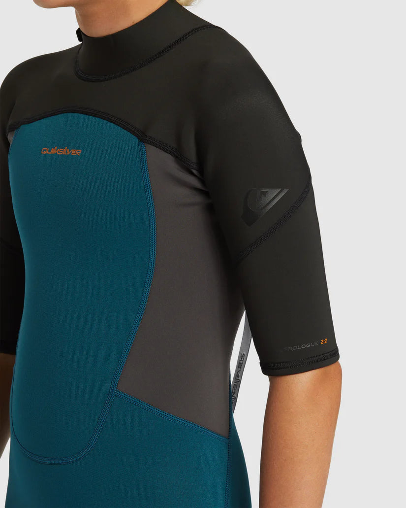 Quiksilver Boys (8-16) 2/2mm Everyday Sessions Short Sleeve Back Zip Springsuit