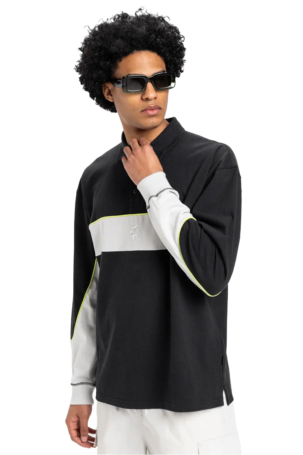 Quiksilver Mens Mercury Rugby Long Sleeve Shirt