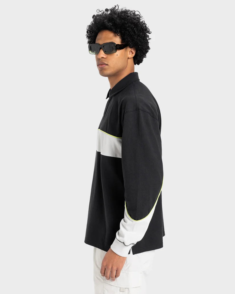 Quiksilver Mens Mercury Rugby Long Sleeve Shirt