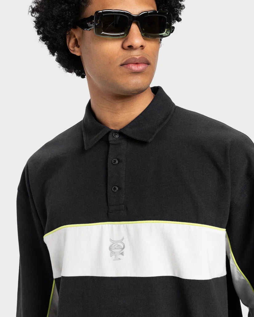 Quiksilver Mens Mercury Rugby Long Sleeve Shirt