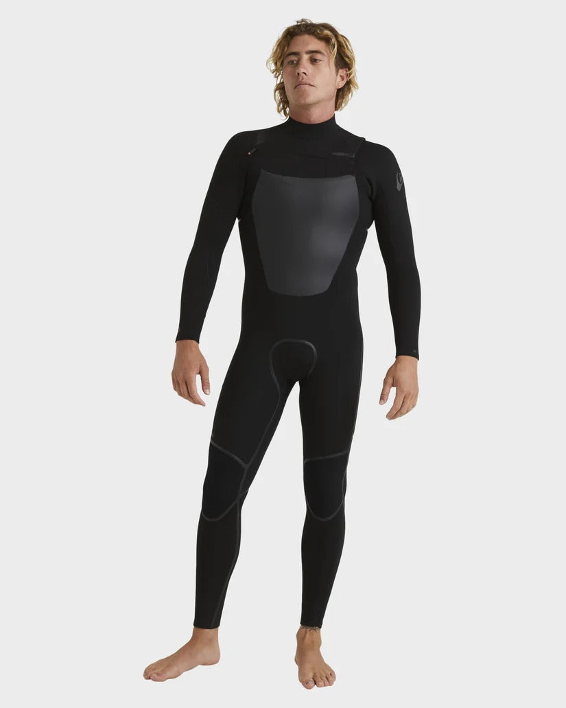 Quiksilver Mens 4/3mm Marathon Sessions Chest Zip Wetsuit
