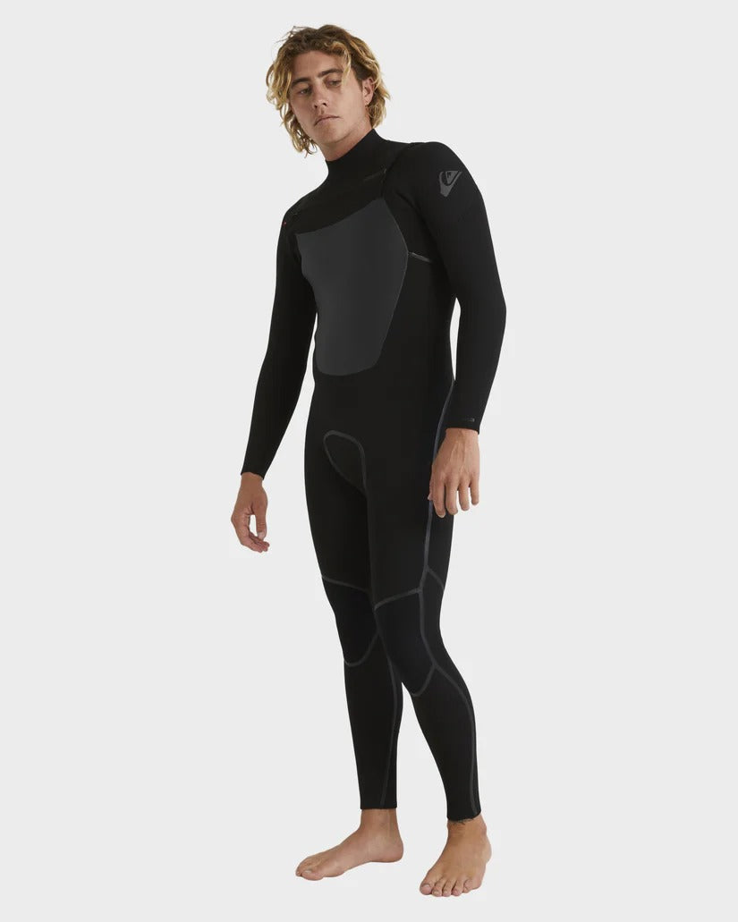 Quiksilver Mens 4/3mm Marathon Sessions Chest Zip Wetsuit