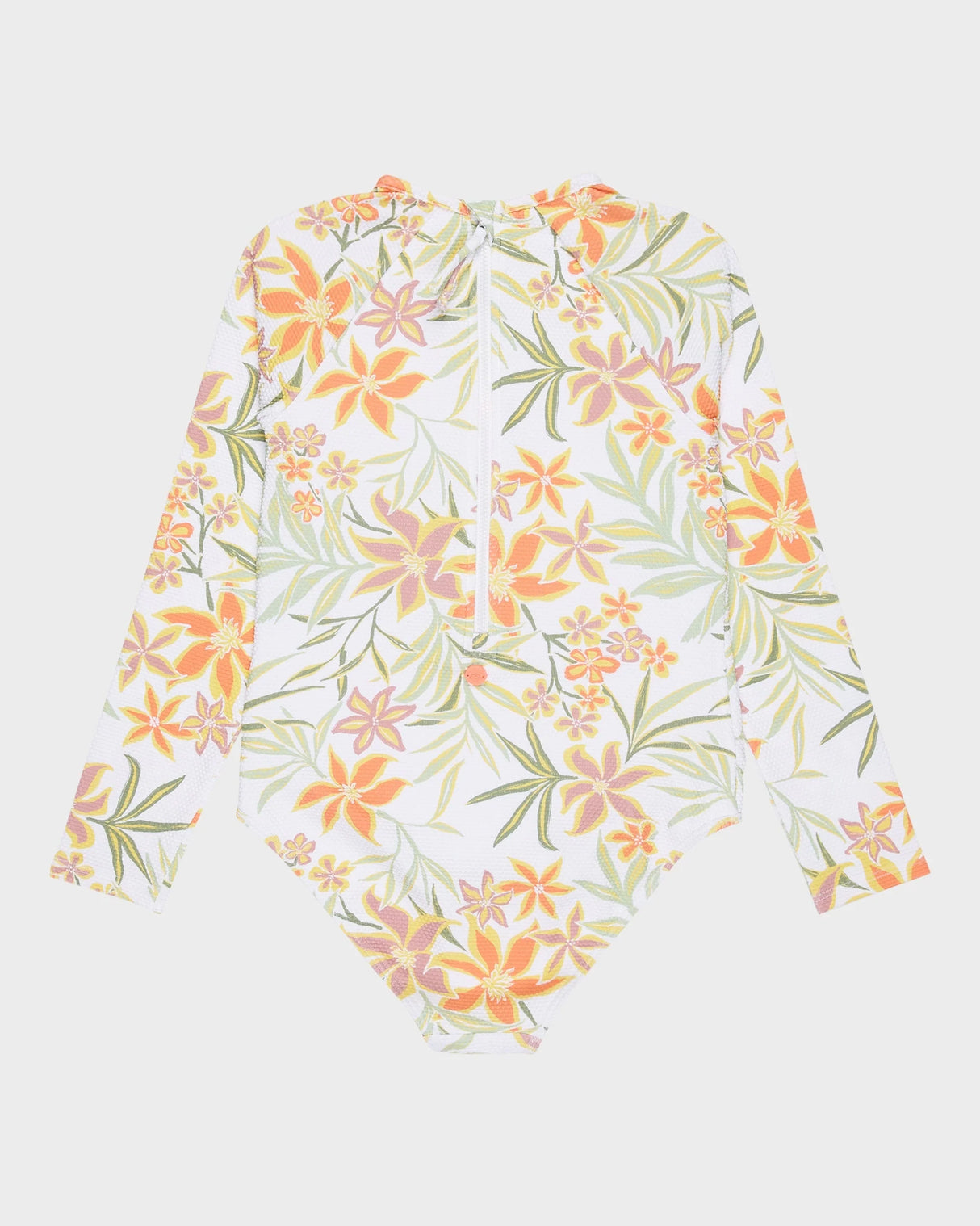 ROXY Girls (8-16) Floral Horizon Long Sleeve Onesie Rash Vest