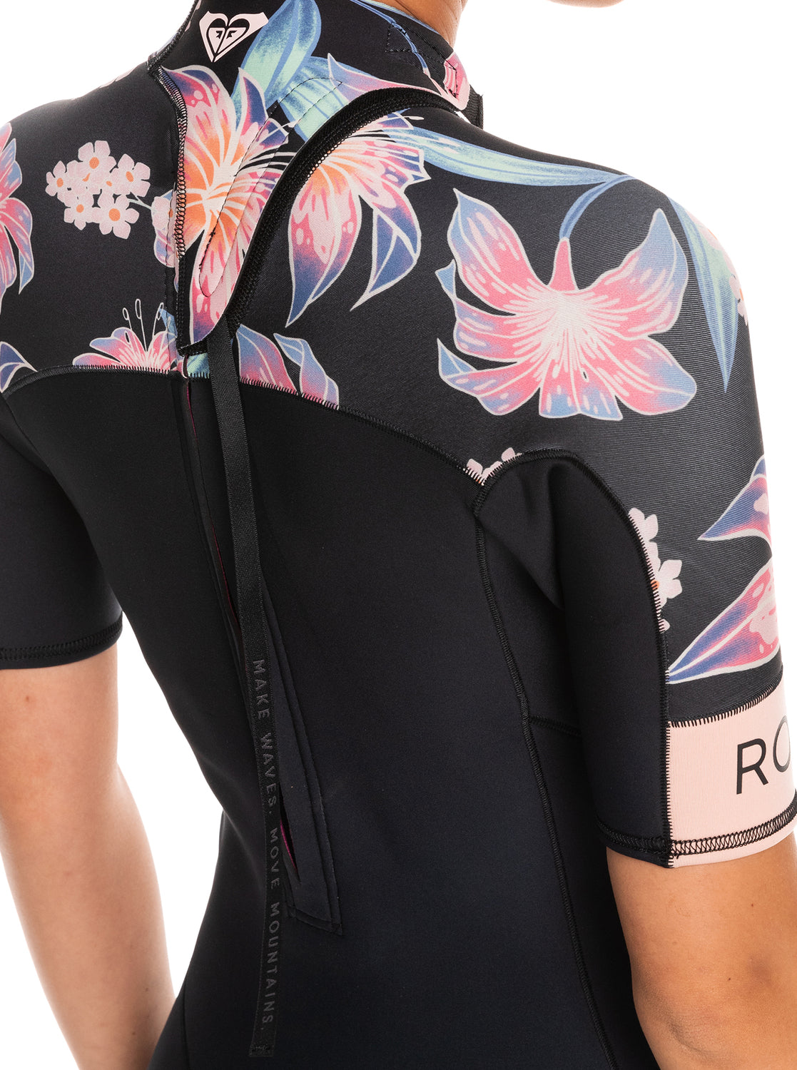 ROXY Womens 2mm Swell Series Short Sleeve Back Zip Springsuit