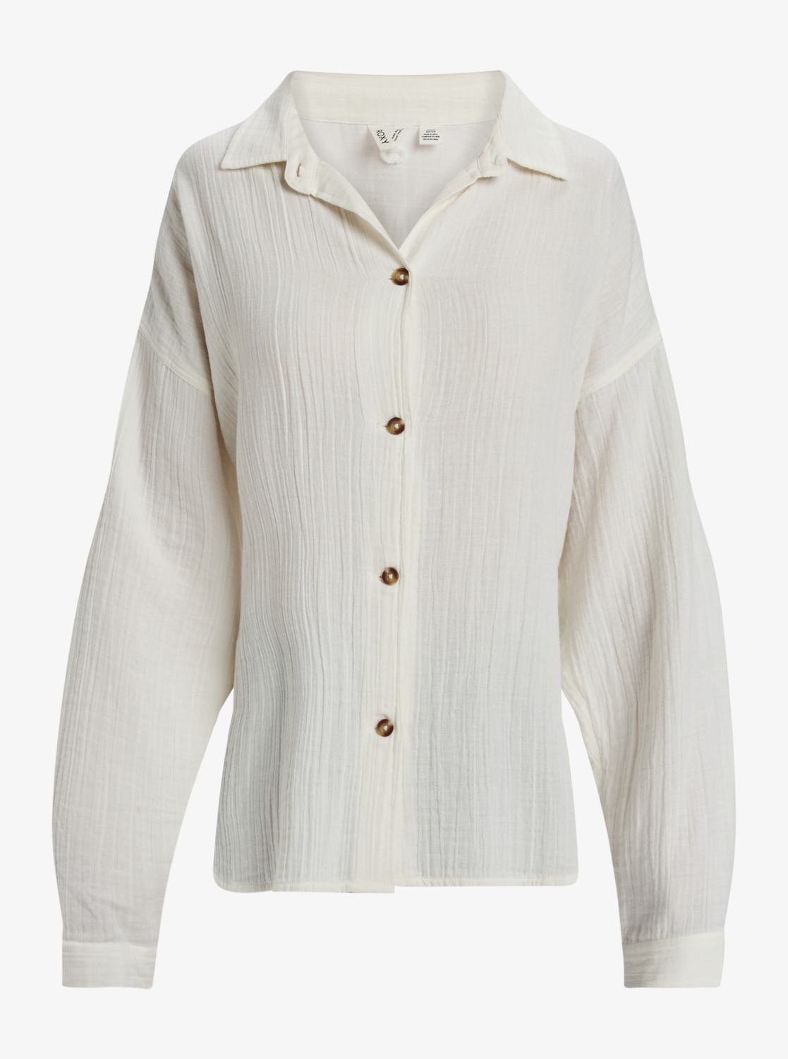 ROXY Womens Morning Time Oversize Long Sleeve Shirt