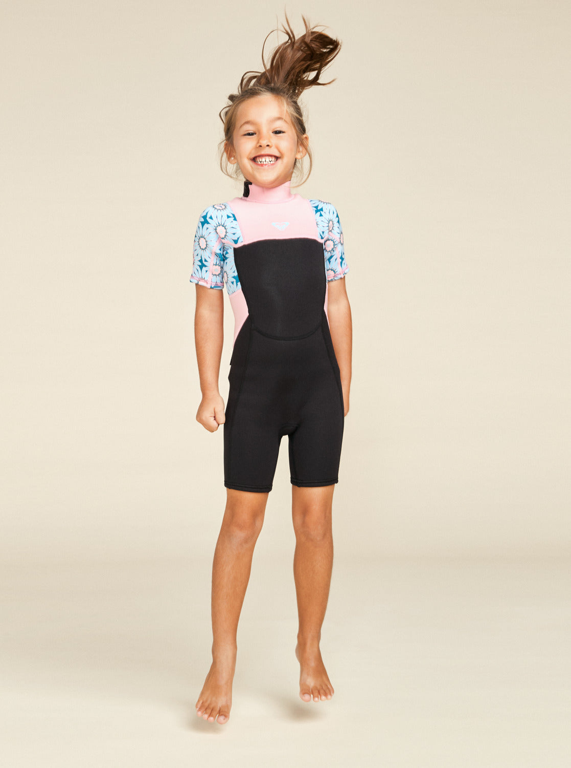ROXY Girls 2/2mm Prologue Short Sleeve Back Zip Springsuit