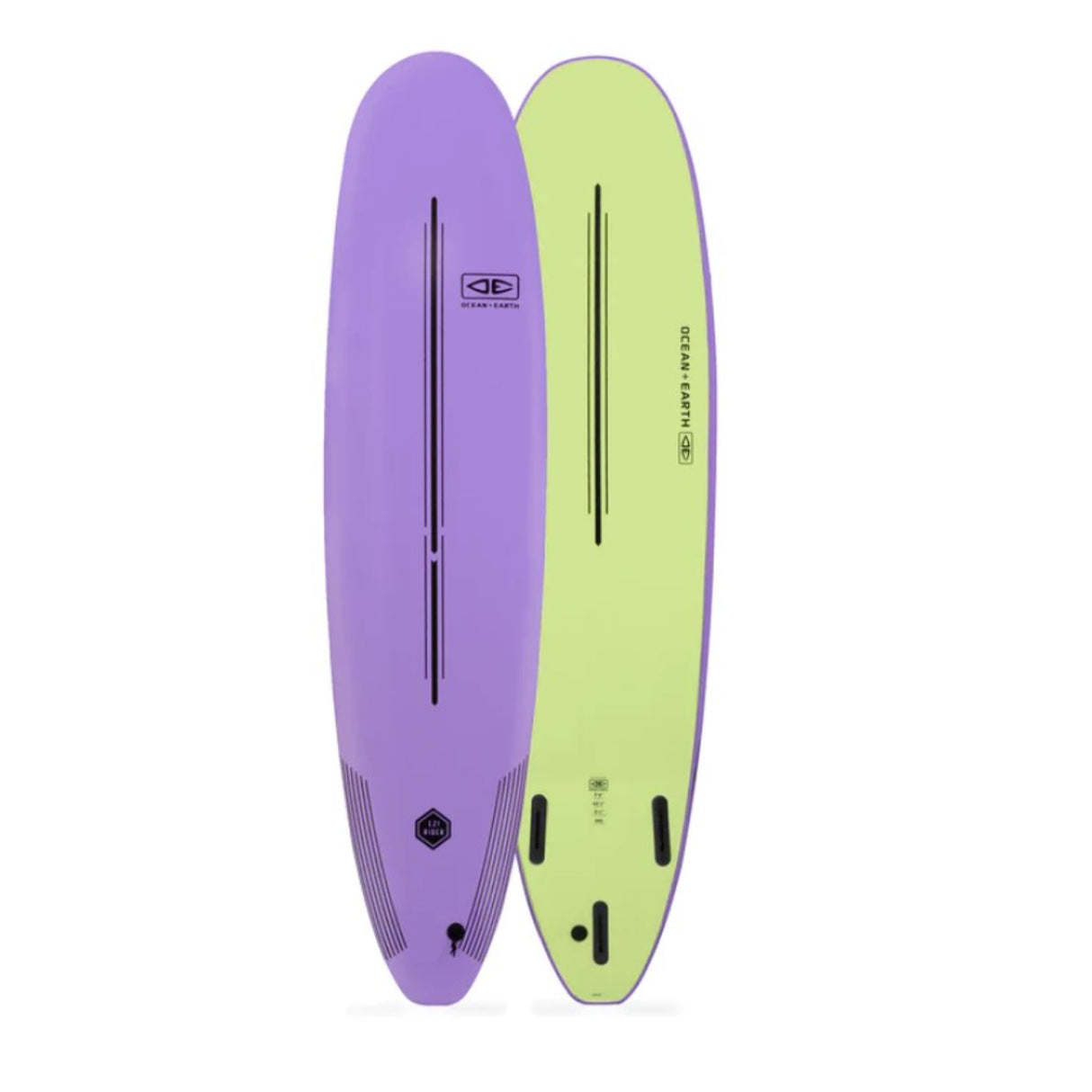 7’6 Ocean & Earth Ezi-Rider Softboard - Comes With Fins