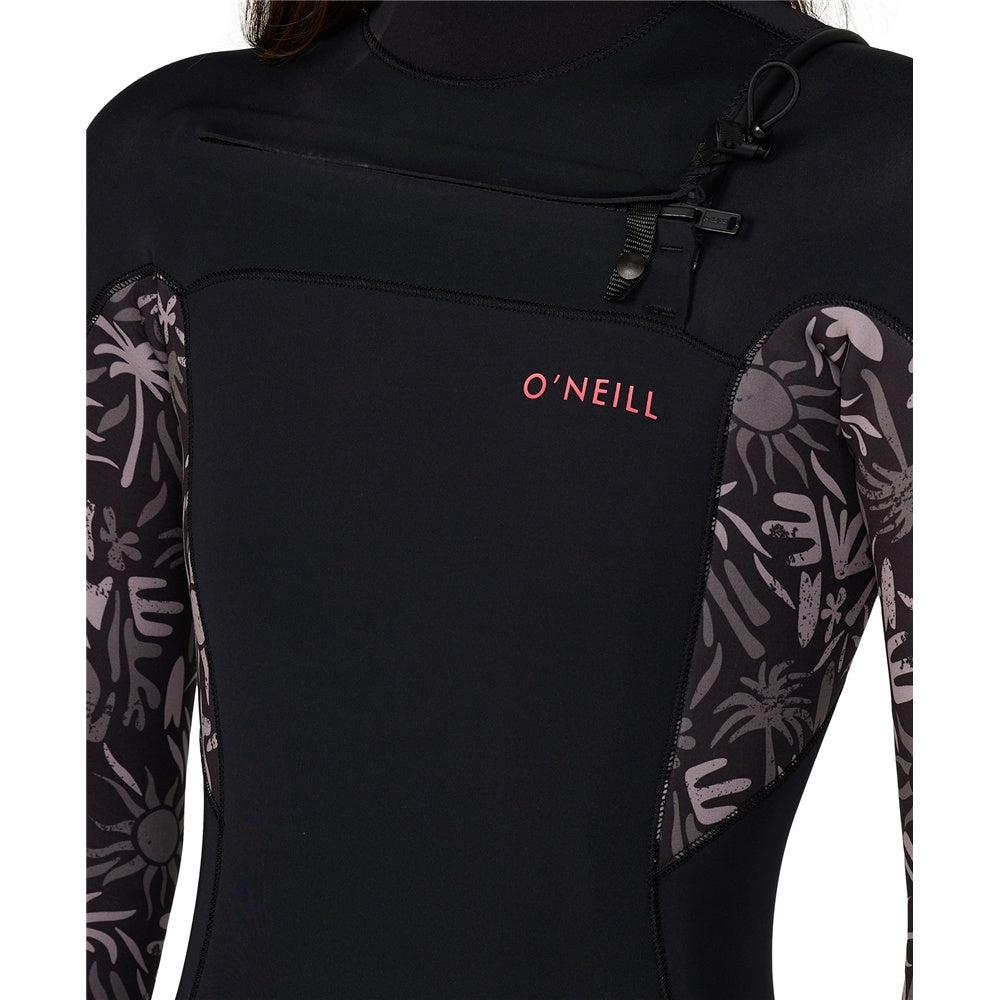 O'Neill Womens Bahia Chest Zip Full 3/2mm Steamer